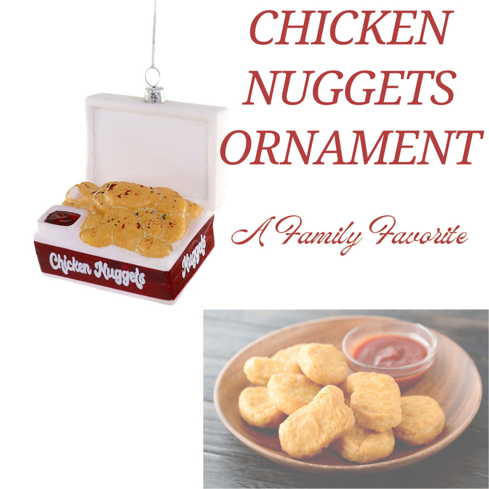 Cody Foster Fast Food Ornament Chicken Nuggets Dipping Sauce Humorous Gift